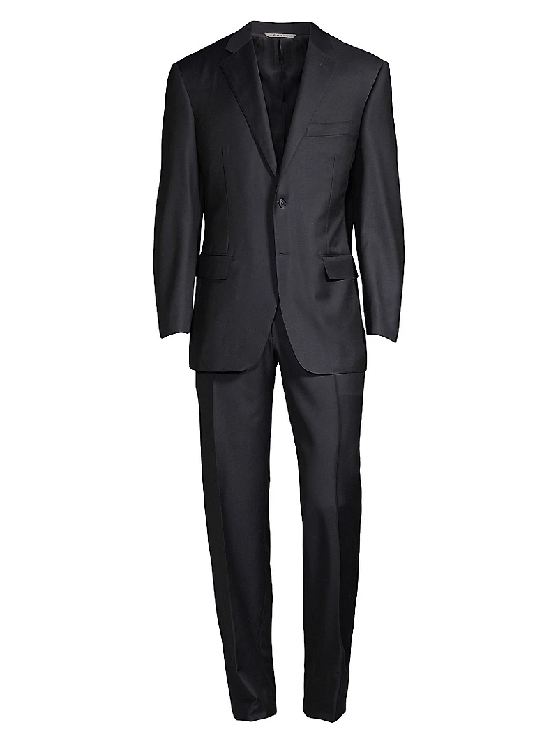 Wool Two-Button Suit
