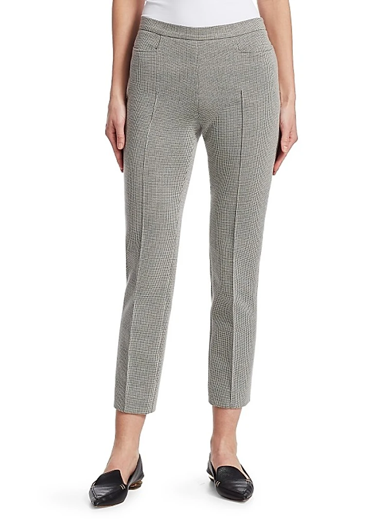 Franca Houndstooth Cropped Trousers