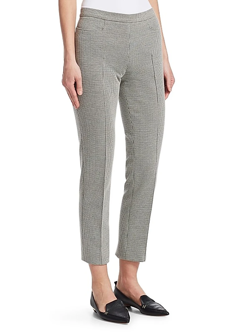 Franca Houndstooth Cropped Trousers