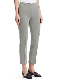 Franca Houndstooth Cropped Trousers