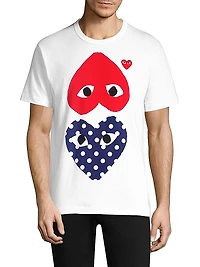 Polka Dot Heart Graphic Tee