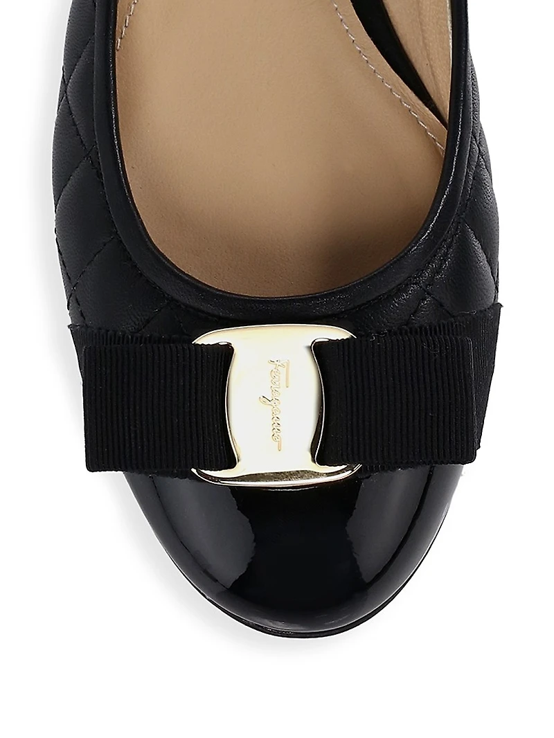 Varina Quilted Leather Ballet Flats