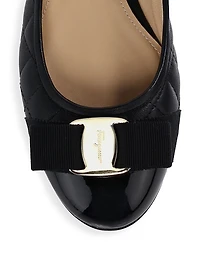Varina Quilted Leather Ballet Flats