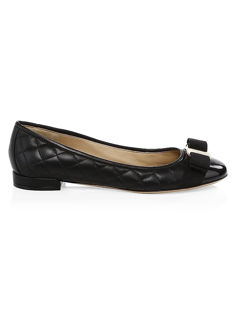 Varina Quilted Leather Ballet Flats