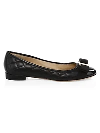 Varina Quilted Leather Ballet Flats