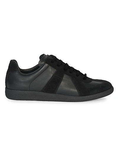 Replica Leather & Suede Low-Top Sneakers