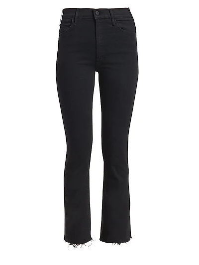 The Hustler High-Rise Ankle Fray Jeans