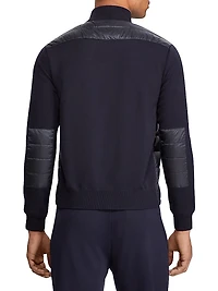 Hybrid Full-Zip Sweater-Jacket