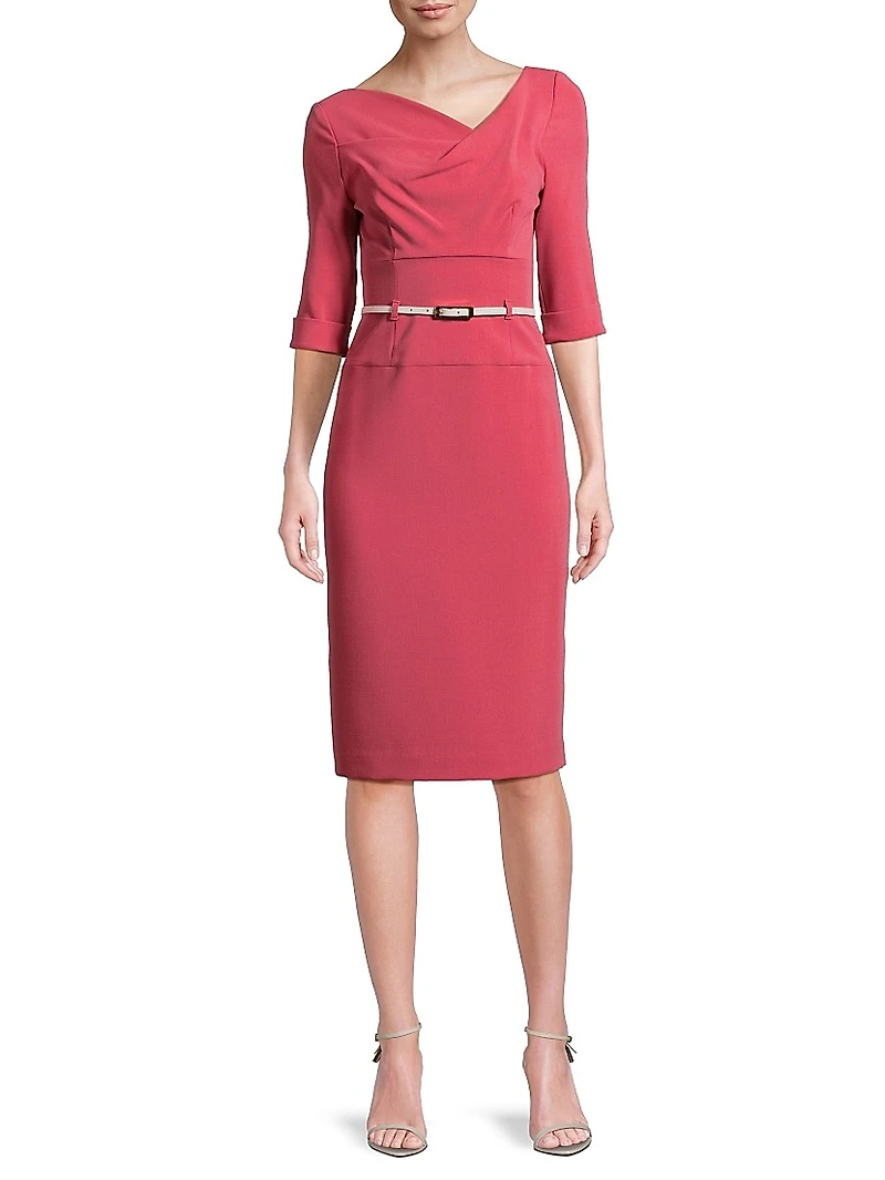 Jackie O Loft Woven Sheath Dress