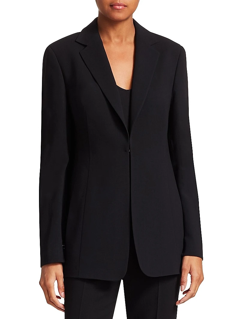 Odette Notch Lapel Wool Blazer