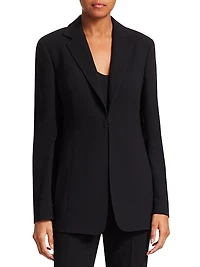 Odette Notch Lapel Wool Blazer