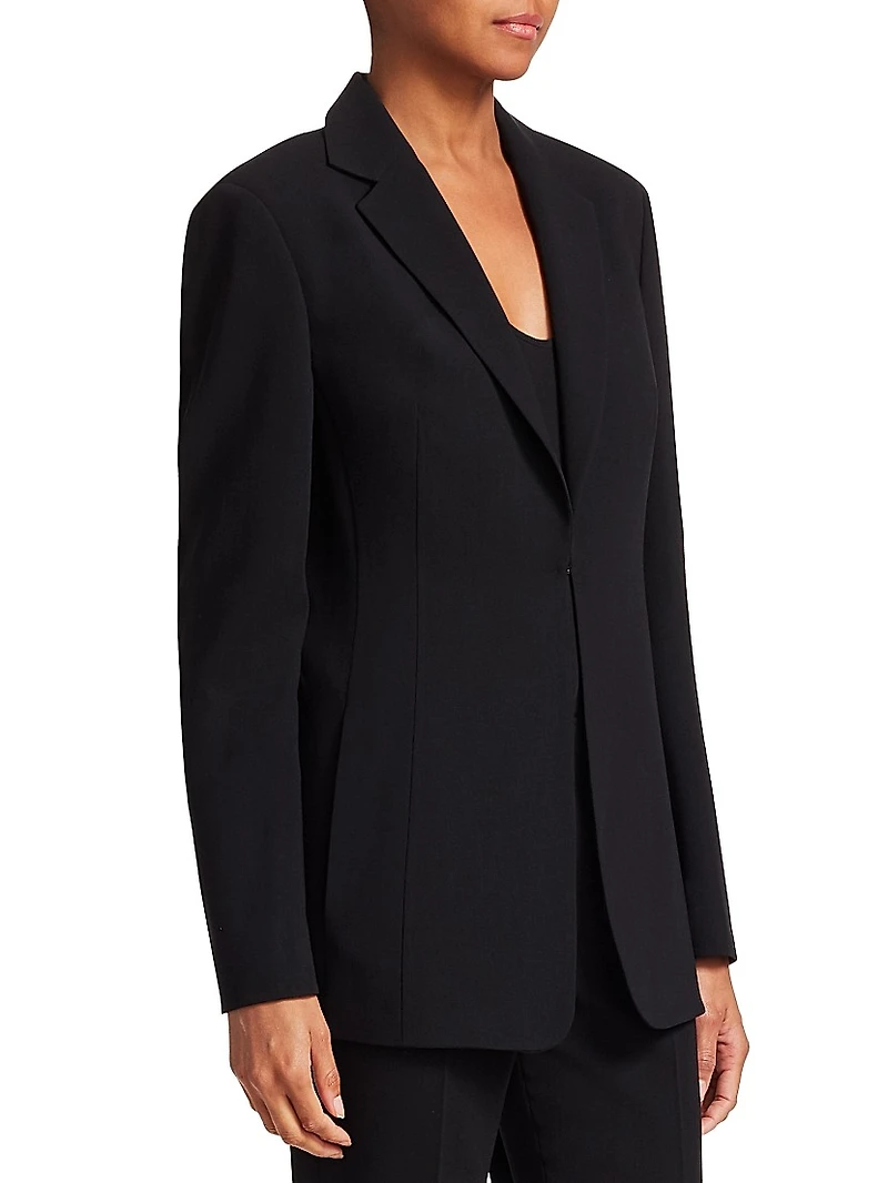 Odette Notch Lapel Wool Blazer