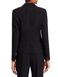Ocelia Slit Detail Wool Blazer