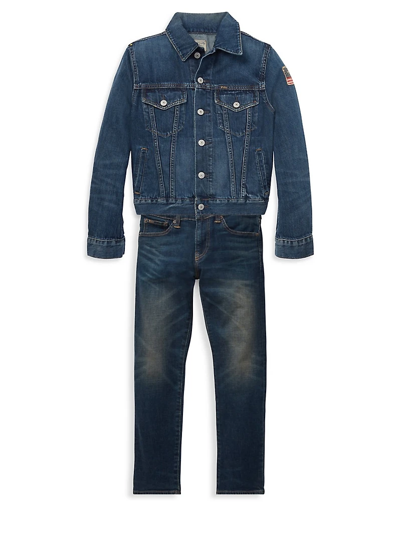 Little Boy's & Trucker Denim Jacket