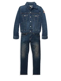Little Boy's & Trucker Denim Jacket