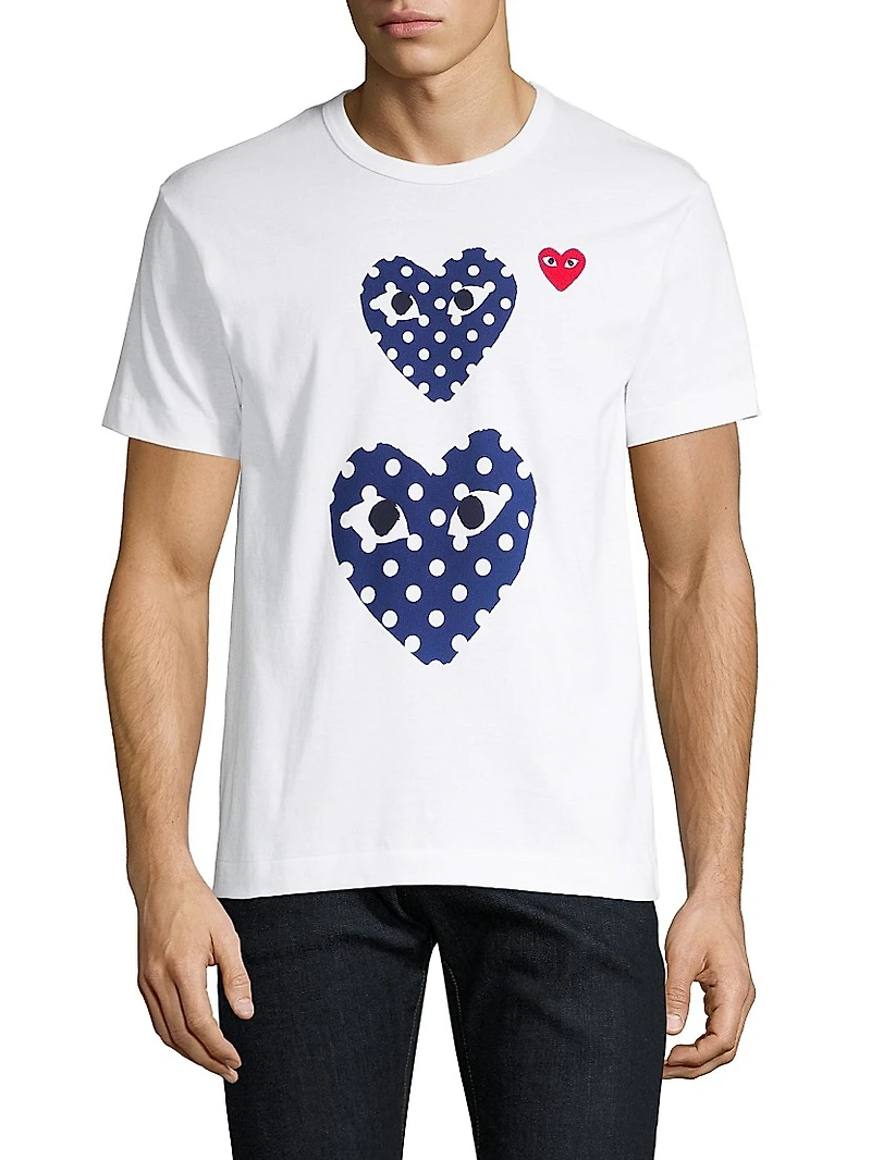 Double Polka-Dot Heart Tee