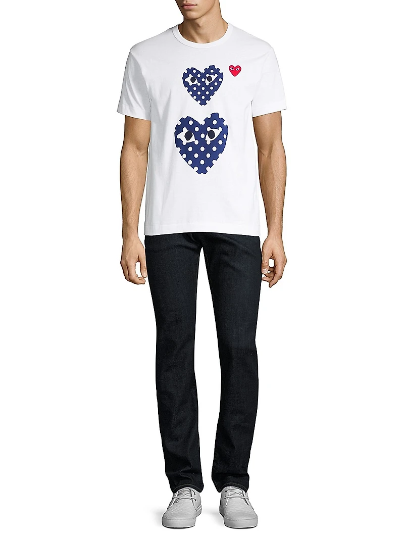 Double Polka-Dot Heart Tee