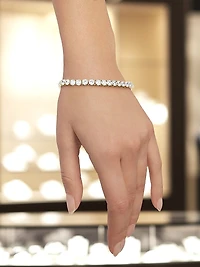 18K-Gold-Plated Sterling Silver & Cubic Zirconia Tennis Bracelet