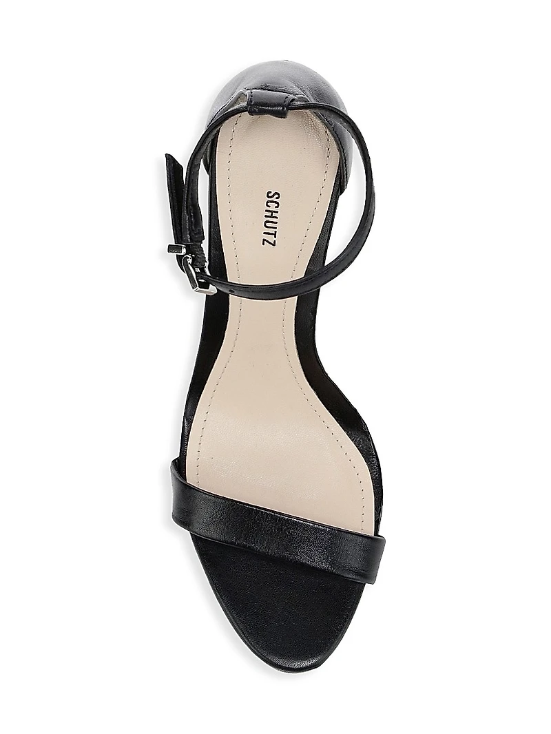 Cadey-Lee Leather Ankle-Strap Sandals