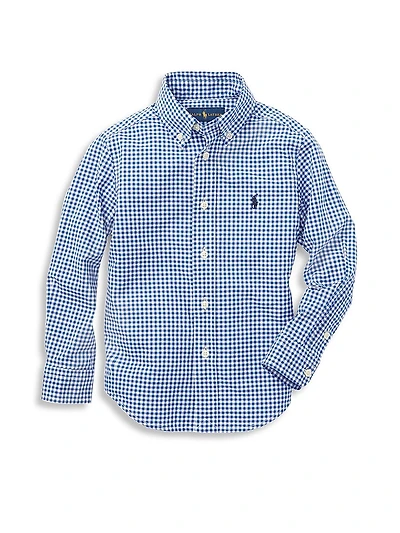 Little Boy's & Gingham Check Shirt