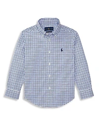 Little Boy's Plaid Button-Down Shirt