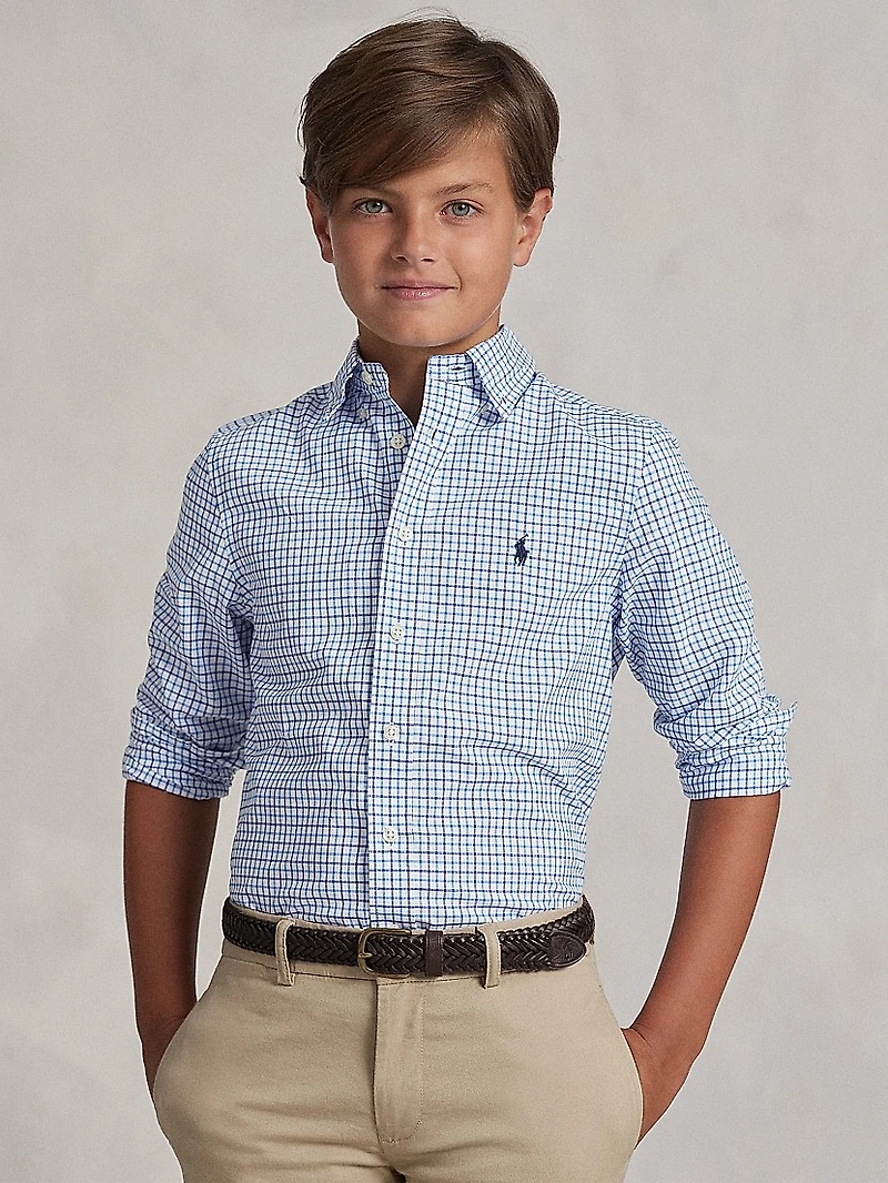 Little Boy's Plaid Button-Down Shirt