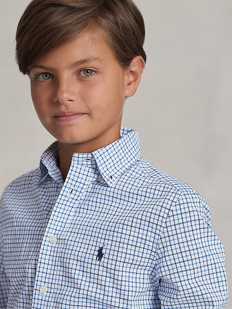 Little Boy's Plaid Button-Down Shirt