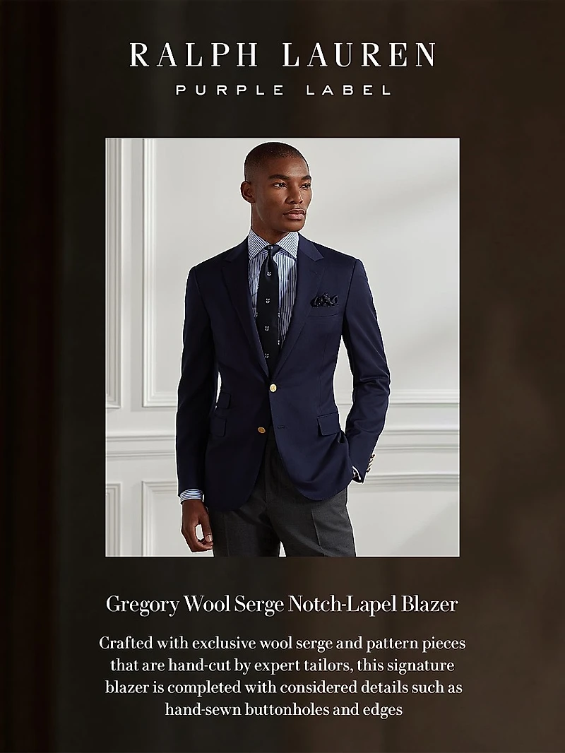Gregory Notch-Lapel Blazer