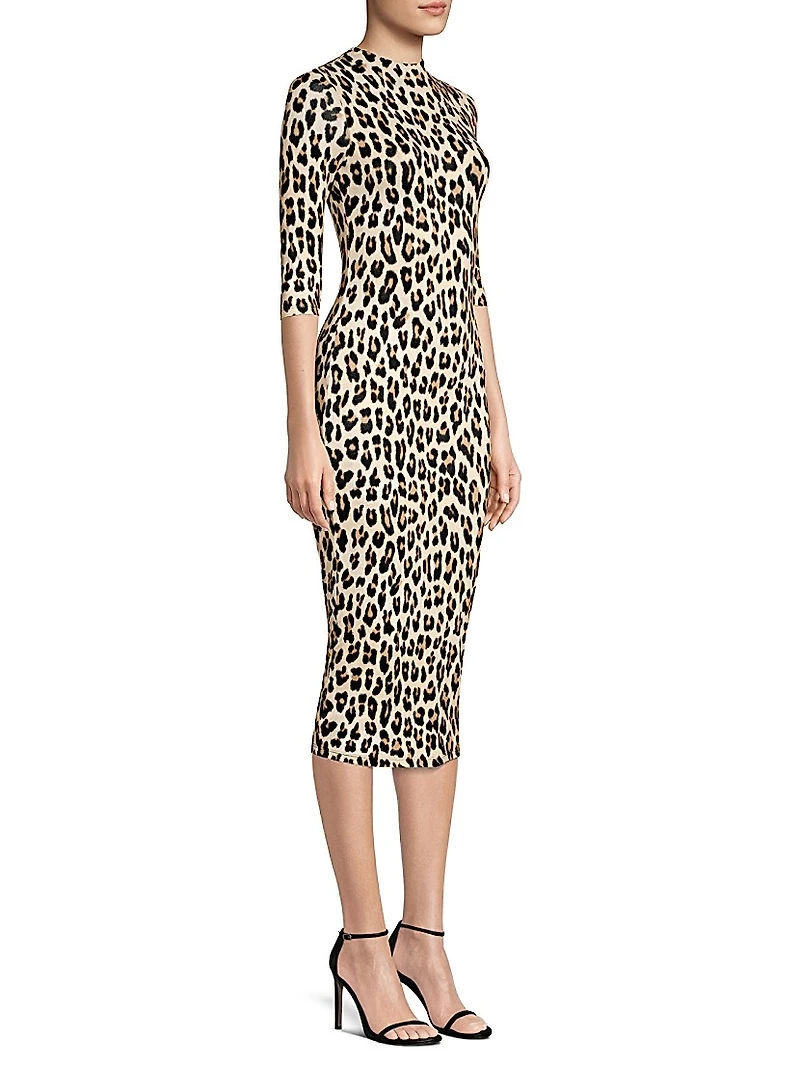 Delora Leopard Bodycon Dress