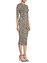 Delora Leopard Bodycon Dress