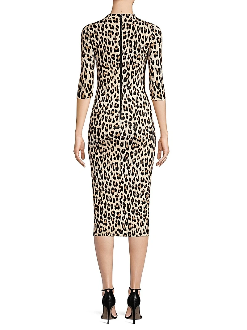 Delora Leopard Bodycon Dress