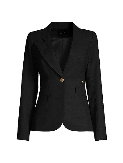 Duchess Single-Breasted Wool Blazer
