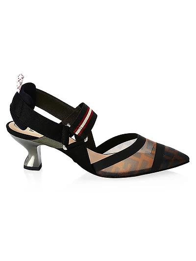 Colibri 55MM Mesh Slingback Pumps