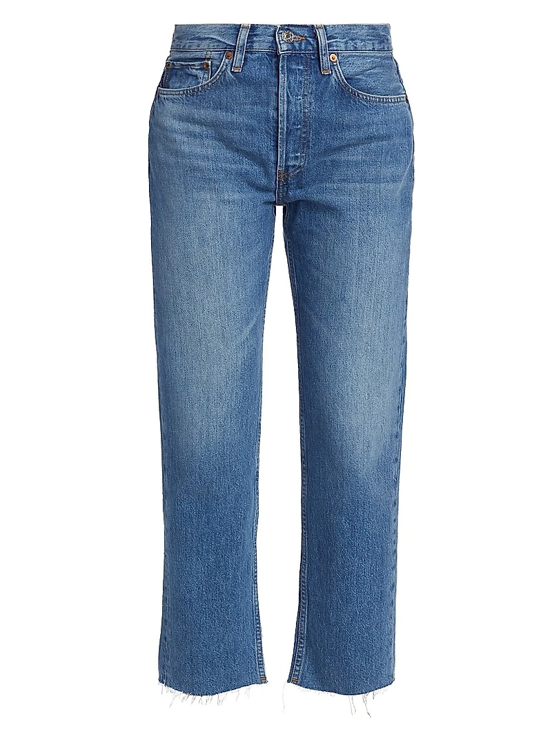 Rigid High-Rise Stovepipe Jeans