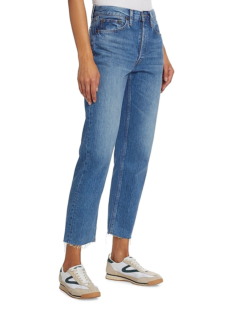 Rigid High-Rise Stovepipe Jeans