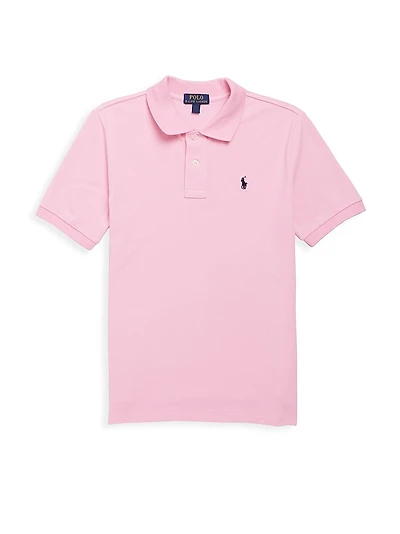 Little Boy's & Classic Mesh Knit Polo