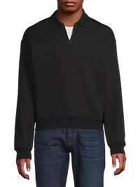 Felix Half-Zip Double-Face Jersey Sweater