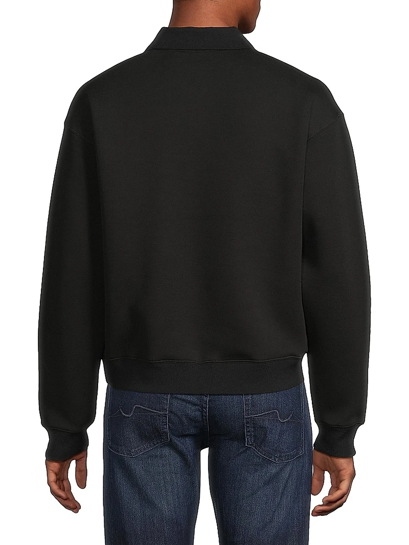 Felix Half-Zip Double-Face Jersey Sweater