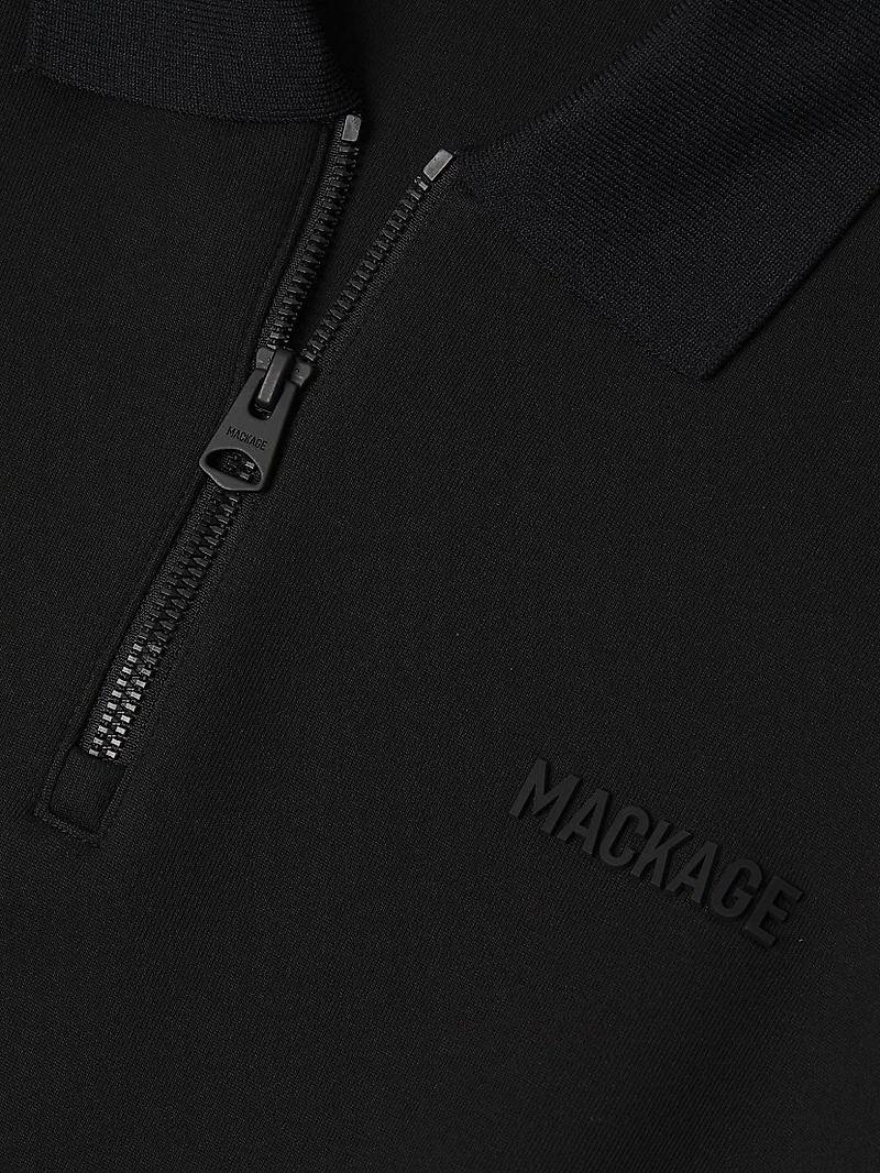 Felix Half-Zip Double-Face Jersey Sweater