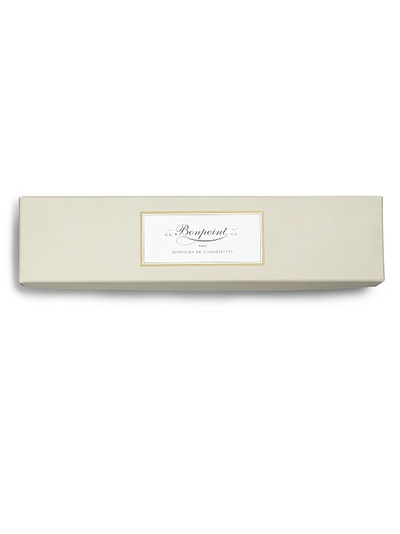 Baby's Seven-Pair Cotton Socks