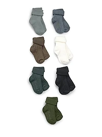 Baby's Seven-Pair Cotton Socks