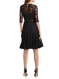 Lace Pintuck Dress