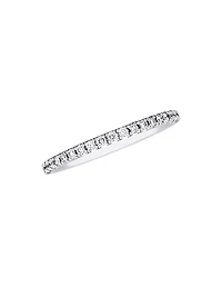 Aura 18K White Gold & Diamond Band