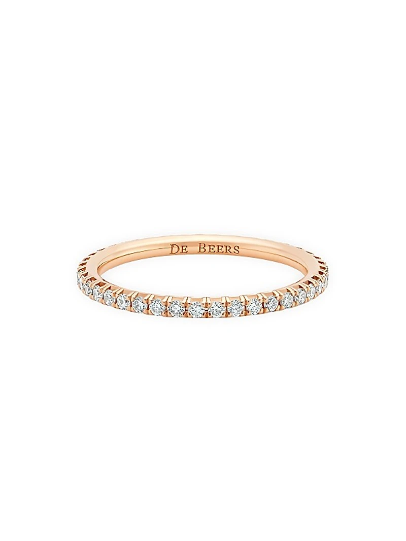 Aura Pink Diamond & 18K Rose Gold Band Ring