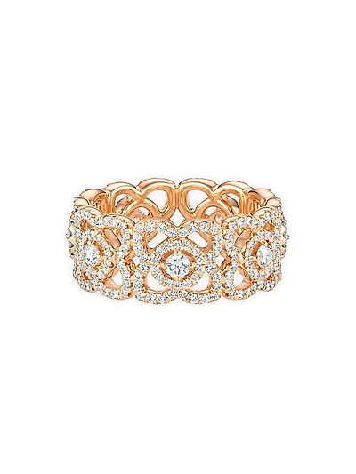 Enchanted Lotus 18K Rose Gold & Diamond Band