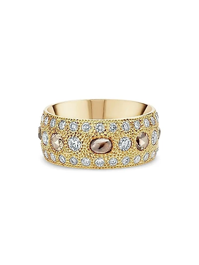 Talisman 18K Yellow Gold, Diamond & Stone Ring