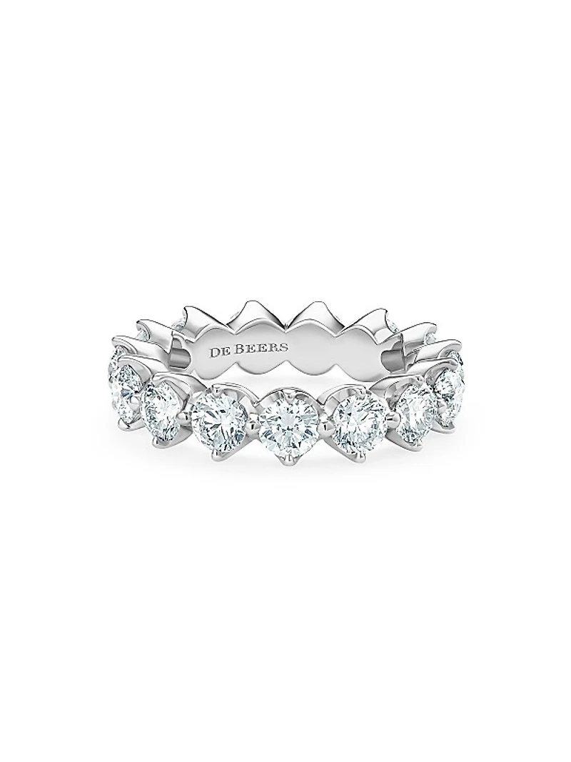 Allegria Platinum & Diamond Large Eternity Band