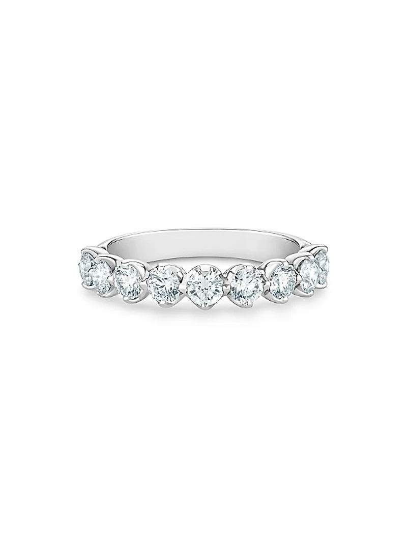 Allegria 18K White Gold & Diamond Half-Band Eternity Ring