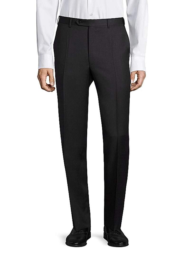 Regular-Fit Wool Pants