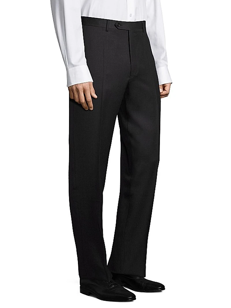 Regular-Fit Wool Pants